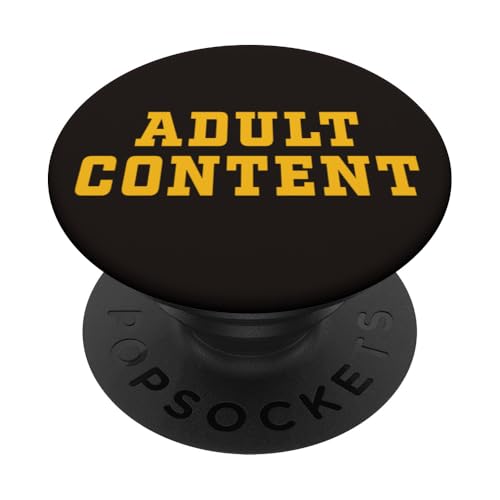 INHALT FÜR ERWACHSENE PopSockets Klebender PopGrip von Adult Content Bold Type Shop
