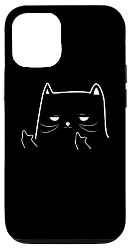 Lustiger erwachsener Humor Katze Mittelfinger Hülle für iPhone 12/12 Pro Lustiger erwachsener Humor Katze Mittelfinger Hülle für iPhone 12/12 Pro von Adult Humour Tees Tc.