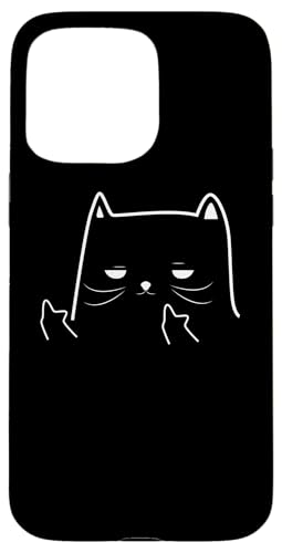 Lustiger erwachsener Humor Katze Mittelfinger Hülle für iPhone 15 Pro Max Lustiger erwachsener Humor Katze Mittelfinger Hülle für iPhone 15 Pro Max von Adult Humour Tees Tc.