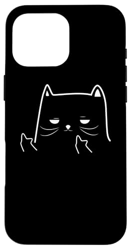 Lustiger erwachsener Humor Katze Mittelfinger Hülle für iPhone 16 Pro Max Lustiger erwachsener Humor Katze Mittelfinger Hülle für iPhone 16 Pro Max von Adult Humour Tees Tc.