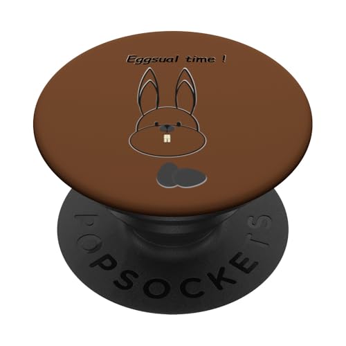 Osterhase Eggsual Time PopSockets Klebender PopGrip von AdultDesigns