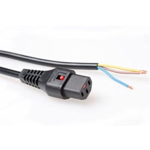 Advanced Cable Technology 4.0 m C13 Buchse – Open End 4 m Kupplung C13 schwarz Stromkabel – Elektrokabel (4 m, weiblich, Kupplung C13, 230, 10, schwarz) von Advanced Cable Technology