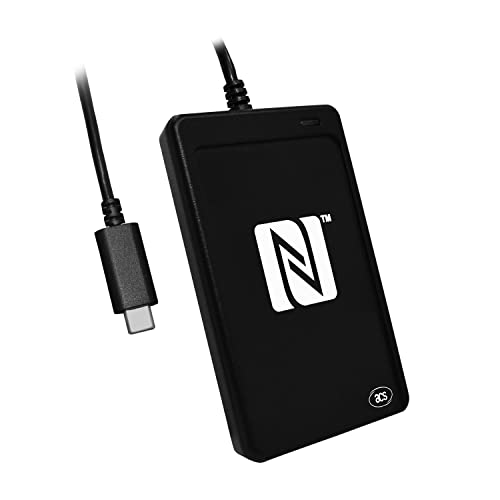 ACS ACR1252U-MF USB Näherer NFC III Kartenleser NFC Tag Contactless Card Reader Writer, Schwarz (USB-C) von Advanced Card Systems