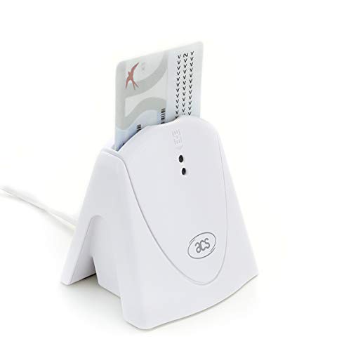 ACS ACR39U-H1 Chipkartenleser Kartenleser Fahrerkarte Smart Card Reader USB eID, Weiß von Advanced Card Systems