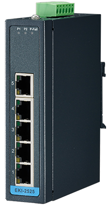 ADVANTECH Unmanaged Industrial Ethernet Switch, 5 Port von Advantech