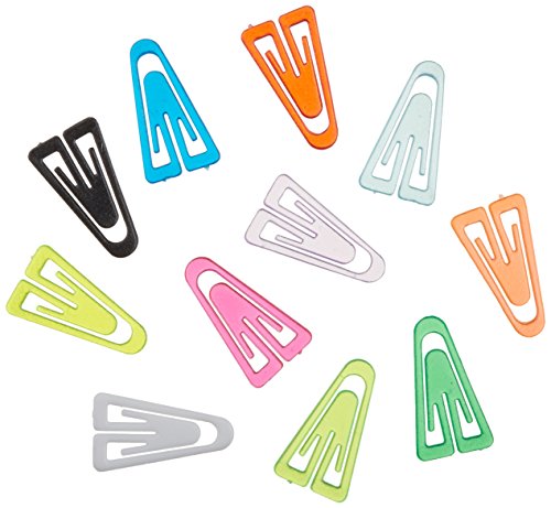 ADVANTUS PC0300 Büroklammern aus Kunststoff, 2,5 cm, verschiedene Farben, 500 Stück von Advantus