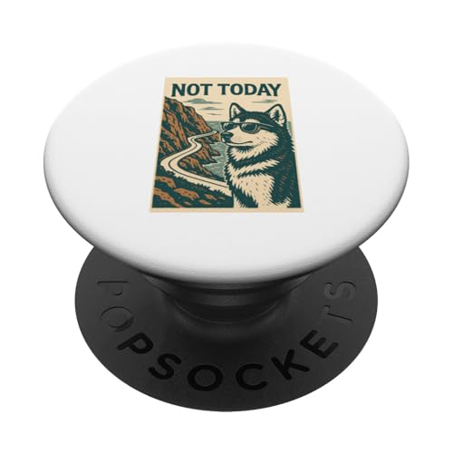 Alaskan Malamute Not Today Cooler Abenteuerdruck PopSockets Klebender PopGrip Alaskan Malamute Not Today Cooler Abenteuerdruck PopSockets Klebender PopGrip von Adventure and Dog Prints