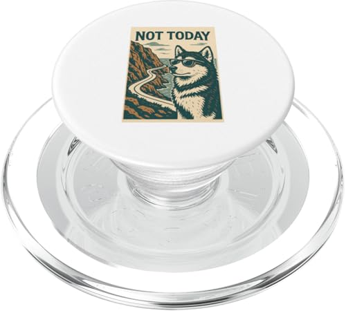 Alaskan Malamute Not Today Cooler Abenteuerdruck PopSockets PopGrip für MagSafe von Adventure and Dog Prints