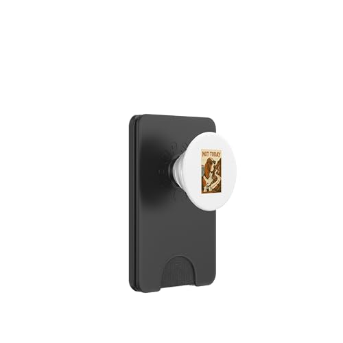 Basset Hound Not Today Cooler Abenteuerdruck PopSockets PopWallet für MagSafe von Adventure and Dog Prints