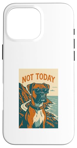 Boxer Dog Not Today Coole Boxershorts mit Abenteuerdruck Hülle für iPhone 16 Pro Max von Adventure and Dog Prints