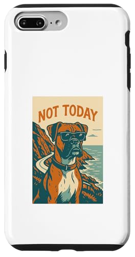 Boxer Dog Not Today Coole Boxershorts mit Abenteuerdruck Hülle für iPhone 7 Plus/8 Plus von Adventure and Dog Prints