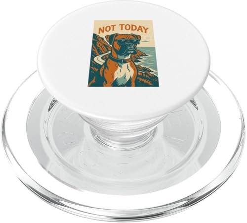 Boxer Dog Not Today Coole Boxershorts mit Abenteuerdruck PopSockets PopGrip für MagSafe Boxer Dog Not Today Coole Boxershorts mit Abenteuerdruck PopSockets PopGrip für MagSafe von Adventure and Dog Prints
