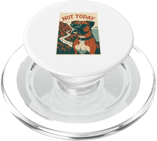 Cooles Abenteuermuster „Boxer Dog Not Today“ PopSockets PopGrip für MagSafe Cooles Abenteuermuster „Boxer Dog Not Today“ PopSockets PopGrip für MagSafe von Adventure and Dog Prints