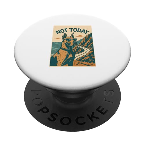 Dogge Not Today Cool Dog Adventure Print PopSockets Klebender PopGrip Dogge Not Today Cool Dog Adventure Print PopSockets Klebender PopGrip von Adventure and Dog Prints
