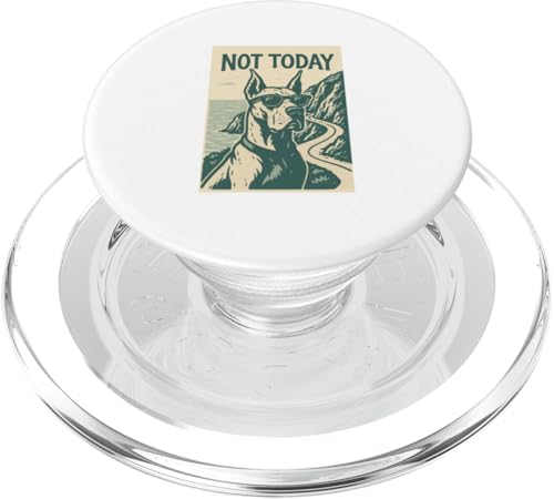Dogge Not Today Cool Dog Adventure Print PopSockets PopGrip für MagSafe von Adventure and Dog Prints