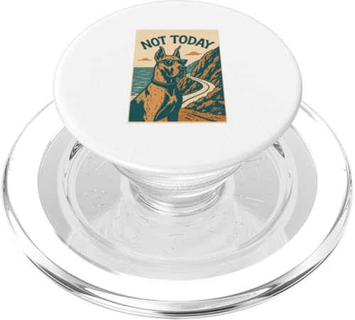 Dogge Not Today Cool Dog Adventure Print PopSockets PopGrip für MagSafe von Adventure and Dog Prints