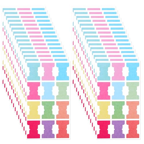 Aeaocvo Index Tabs 360 Stück Selbstklebend Farbige Kleberegister Haftmarker, Pastell Haftnotizen Tabs, Klebemarkierungen Papier für die Kennzeichnung Klassifizierungseitenmarker selbstklebend von Aeaocvo