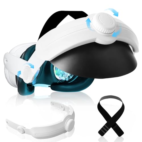 Kopfgurt für Oculus Quest 3, Verstellbarer Elite Strap Ersatz, VR Headstrap Headset Zubehör Kompatibel mit Quest 3, Kopfschutz und Haltegurte von Aedcbaide