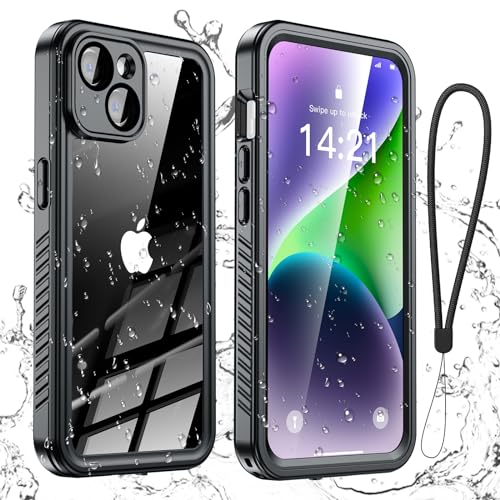 Aekyiwot Handyhülle für iPhone 14 Hülle, IP68 Wasserdicht Schutzhülle für iPhone 14 Hülle, 360 Grad Full Case für iPhone 14 Stoßfest Sturzfest, Schwarz Aekyiwot Handyhülle für iPhone 14 Hülle, IP68 Wasserdicht Schutzhülle für iPhone 14 Hülle, 360 Grad Full Case für iPhone 14 Stoßfest Sturzfest, Schwarz von Aekyiwot