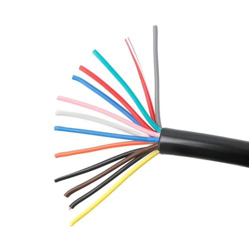 KFZ Kabel,Anhänger Kabel 13, 2m 13 Adrig Kabel,Anhänger Kabel,Anhänger Adapter 13 auf 7 polig Fahrzeugleitung Verschiedene Anwendungen,Anhängerkabel 13 Polig,13 Poliges Kabel für Anhänger Geeignet von Aelmiyw