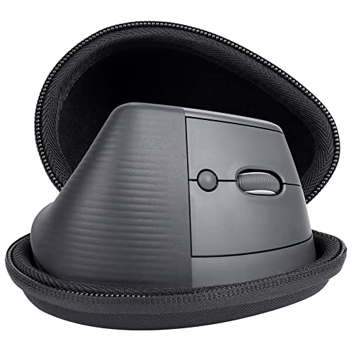 Aenllosi Hart Hülle Tasche für Logitech Lift Vertikale Ergonomische Kabellos Bluetooth Maus, Nur Tasche (Schwarz) von Aenllosi