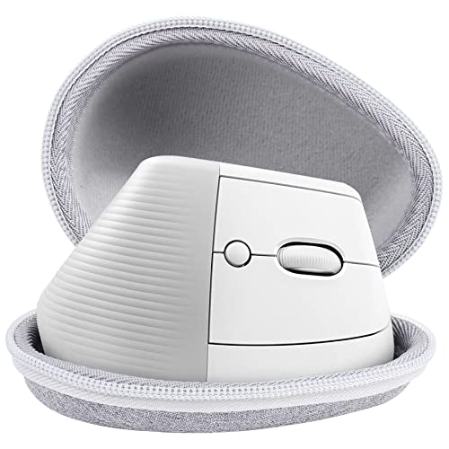 Aenllosi Hart Hülle Tasche für Logitech Lift Vertikale Ergonomische Kabellos Bluetooth Maus, Nur Tasche (Weiß) von Aenllosi