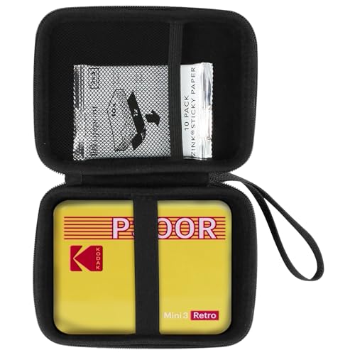 Aenllosi Hart Tasche Hülle für Kodak Mini 3 Retro P300R/Mini Shot Combo 3/Mini Shot 3 Retro C300R Tragbarer Drucker(Gelb) von Aenllosi