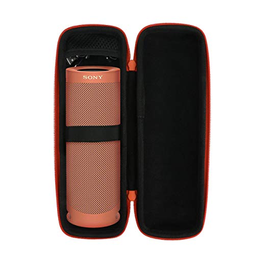Aenllosi Hart Tasche Hülle für Sony SRS-XB23 tragbarer, kabelloser Bluetooth Lautsprecher (Rot) von Aenllosi