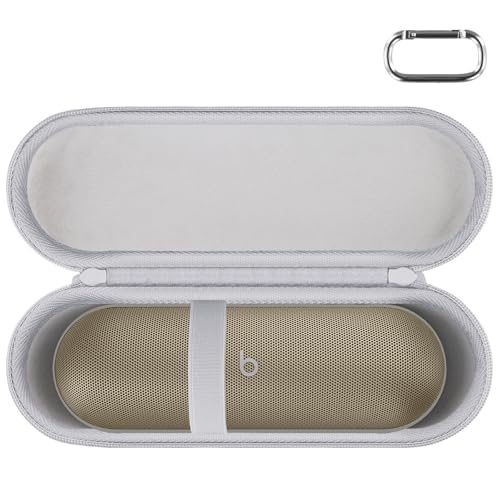 Aenllosi Hart Tasche Kompatibel mit Beats Pill Kabellose Bluetooth Lautsprecher,Beats kompatibel mit Apple und Android Tragbares Lautsprecher Hülle.(Nur Tasche) (Champagner Gold) von Aenllosi