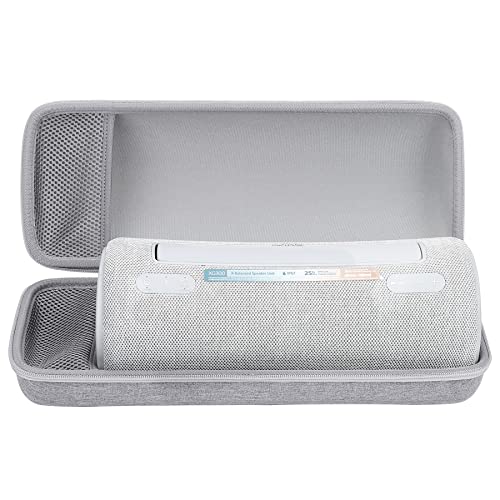 Aenllosi Harte Tasche Hülle für Sony SRS-XB43/SRS-XG300 Tragbarer Kabelloser Bluetooth Lautsprecher,nur Tasche (Hellgrau) von Aenllosi