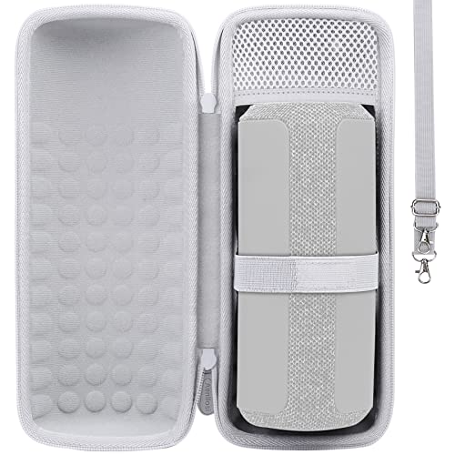 Aenllosi Harte Tasche Hülle für Sony SRS-XE200 Tragbarer Kabelloser Bluetooth Lautsprecher, Nur Tasche (Hellgrau) von Aenllosi