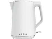AENO EK2, 1,5 l, 2200 W, Weiß, Polypropylen (PP), Edelstahl, Wasserstandsanzeige, Drahtlos von Aeno