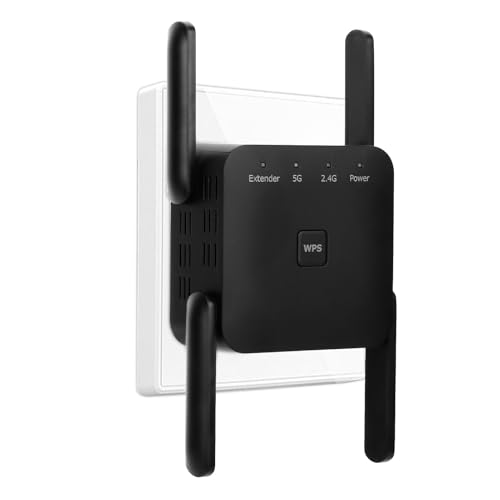 WLAN Verstärker 1200Mbit/s WiFi Repeater Dualband 2,4GHz+5GHz WiFi Booster mit Repeater/Router/Access Point Modus,4 Antenne,Einfache Einrichtung,WiFi Extender Booster Mit LAN/WAN Port WLAN Verstärker 1200Mbit/s WiFi Repeater Dualband 2,4GHz+5GHz WiFi Booster mit Repeater/Router/Access Point Modus,4 Antenne,Einfache Einrichtung,WiFi Extender Booster Mit LAN/WAN Port von Aenxwa