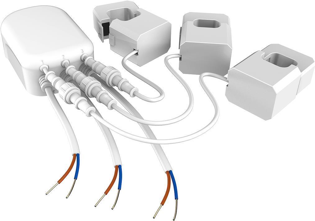 Aeotec Zangenamperemeter mit drei Zange GEN5 - Z-WavePlus (AEOEZW095C3A60) (geöffnet) von Aeotec