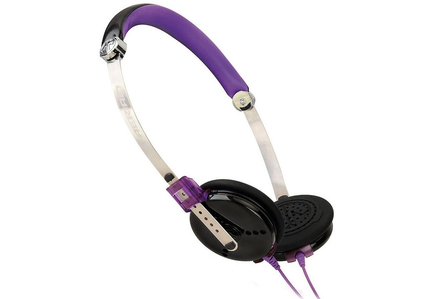 Aerial7 Fuse Sound-Disc On-Ear Headset Mikrofon Lila Headset (Mikrofon, Stereo, Kopfhörer Mikrofon am Kabel Kompakt + Leicht) von Aerial7
