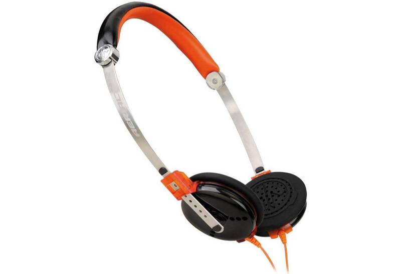 Aerial7 Fuse Sound-Disc On-Ear Headset Mikrofon Orange Headset (Mikrofon, Stereo, Kopfhörer Mikrofon am Kabel Kompakt + Leicht) von Aerial7