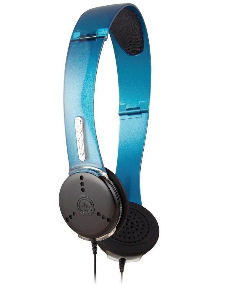 Aerial7 Ohm Sound-Disc On-Ear Headset Mikrofon Blau Headset (Mikrofon, Stereo, Faltbarer Kopfhörer Mikrofon am Kabel Kompakt + Leicht) von Aerial7
