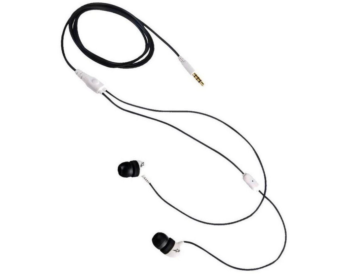 Aerial7 Sumo In-Ear Headset Mikrofon 3,5mm Weiß Headset (Mikrofon, 3,5mm, Kopfhörer mit Mikrofon Ohrpolster in drei Größen) von Aerial7