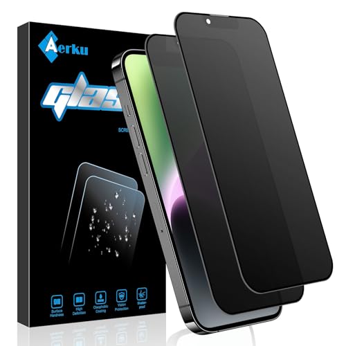 Aerku 2 Stück Full Screen Matte Sichtschutz Schutzfolie Kompatibel mit iPhone 14 für Panzerglas Matt, Anti Fingerabdrücke Anti-Spy Folie, 9H Blendschutz Privacy Anti-Spähen Schutzglas -6,1 Zoll Aerku 2 Stück Full Screen Matte Sichtschutz Schutzfolie Kompatibel mit iPhone 14 für Panzerglas Matt, Anti Fingerabdrücke Anti-Spy Folie, 9H Blendschutz Privacy Anti-Spähen Schutzglas -6,1 Zoll von Aerku