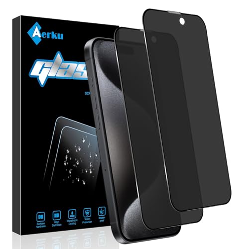 Aerku 2 Stück Full Screen Matte Sichtschutz Schutzfolie für iPhone 15 Pro Max 6.7 für Panzerglas Matt, Anti-Reflecting Anti-Spy Folie, Anti Fingerabdrücke Privacy Anti-Spähen Matt Schutzglas Aerku 2 Stück Full Screen Matte Sichtschutz Schutzfolie für iPhone 15 Pro Max 6.7 für Panzerglas Matt, Anti-Reflecting Anti-Spy Folie, Anti Fingerabdrücke Privacy Anti-Spähen Matt Schutzglas von Aerku