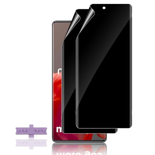 Aerku 2 Stück Privacy Schutzfolie für Motorola Moto G85 5G Sichtschutz (TPU Weichfilm) für Panzerglas, Fingerabdruck-ID Unterstützene Anti-Spy Sichtschutzfolie Folie von Aerku