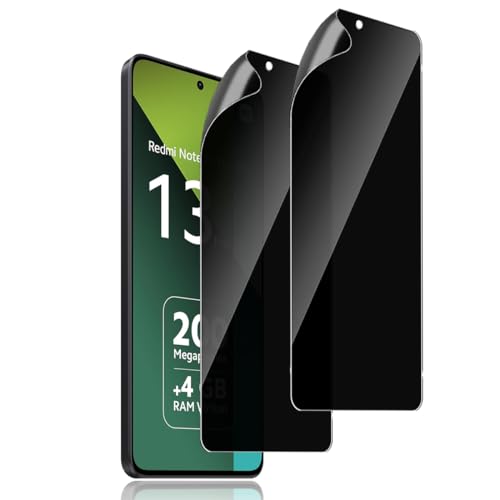 Aerku 2 Stück Privacy Schutzfolie für Xiaomi Redmi Note 13 Pro 5G Sichtschutz (TPU Weichfilm) für panzerglas- Fingerabdruck-ID Unterstützene [Anti-Spy/Full Screen] Sichtschutzfolie Folie von Aerku