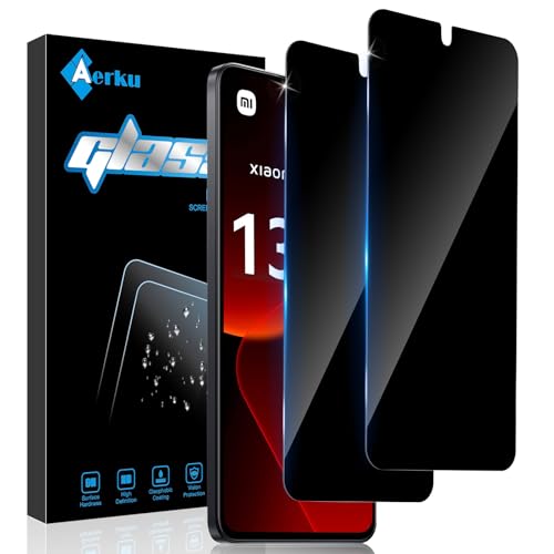 Aerku 2 Stück Sichtschutz Full Screen Schutzfolie für Xiaomi Mi 13T/13T Pro für Panzerglas, Anti Fingerabdrücke Schwarzer Rand Anti-Spy Panzer Schutz Glas Folie, 9H Härte Privacy Schutzglas Aerku 2 Stück Sichtschutz Full Screen Schutzfolie für Xiaomi Mi 13T/13T Pro für Panzerglas, Anti Fingerabdrücke Schwarzer Rand Anti-Spy Panzer Schutz Glas Folie, 9H Härte Privacy Schutzglas von Aerku