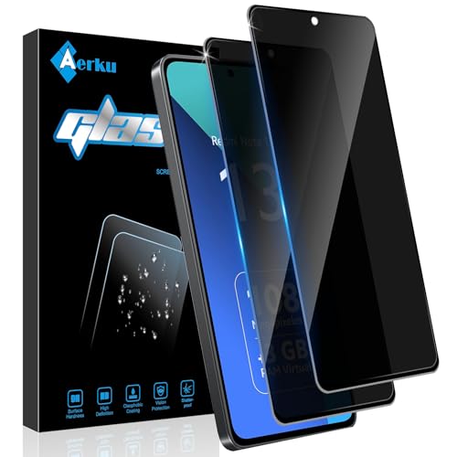 Aerku 2 Stück Sichtschutz Full Screen Schutzfolie für Xiaomi Redmi Note 13 4G für Panzerglas, Anti Fingerabdrücke Schwarzer Rand Anti-Spy Panzer Schutz Glas Folie, 9H Härte Privacy Schutzglas Aerku 2 Stück Sichtschutz Full Screen Schutzfolie für Xiaomi Redmi Note 13 4G für Panzerglas, Anti Fingerabdrücke Schwarzer Rand Anti-Spy Panzer Schutz Glas Folie, 9H Härte Privacy Schutzglas von Aerku