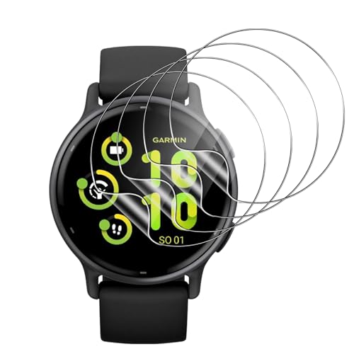Aerku 4 Stück Schutzfolie Kompatibel mit Garmin Vivoactive 5 / Vivoactive 6 für Panzerglas, [Flexible Folie] Soft Ultra-klar TPU Schutz Glas Displayschutzfolie, Kratzfest Schutzglas Panzerfolie von Aerku