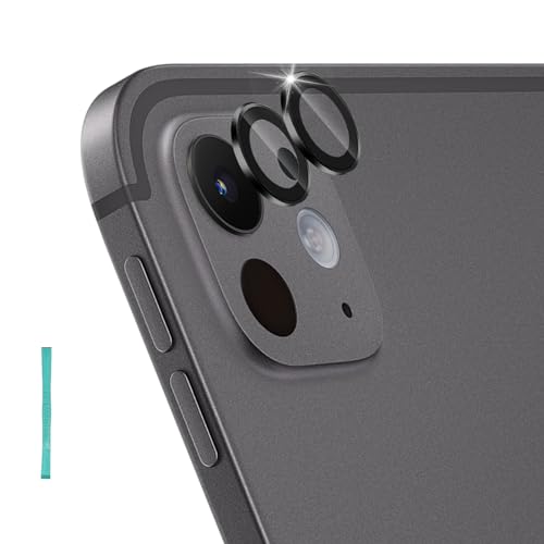 Aerku Kameraschutz für iPad Pro 11 Zoll/13 Zoll 2024 für Panzerglas, HD Klar Kratzfestes Kamera Schutz, 9H Aluminiumrand Kamera Schutzfolie Anti-Kratz Schutzglas für Alle Handyhülle, Schwarz von Aerku