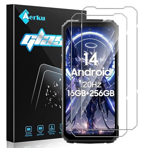 Aerku Schutzfolie Kompatibel mit Blackview BV8100 für Panzerglas, 9H Härte HD Schutzfolie Anti-Kratzer Ultra Glatte Folie Film Blasenfreie Schutzglas [2 Stück]-Transparent von Aerku