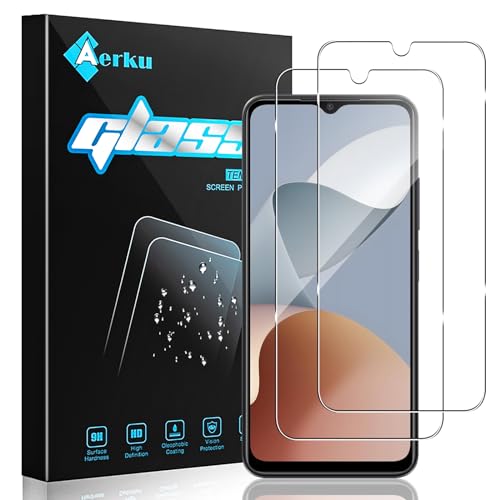 Aerku Schutzfolie Kompatibel mit ZTE Blade A54 4G für Panzerglas,9H Härte HD Schutzfolie Anti-Kratzer Ultra Glatte Panzerfolie Film Blasenfreie Schutzglas [2 Stück]-Transparent von Aerku