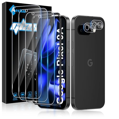 Aerku Schutzfolie für Google Pixel 9A für Panzerglas, 3 Stück 9H Härte Folie und 2 Stück Ultra-Klar Kameraschutz, 0.33mm Anti-Kratzen Displayschutz, Anti-Bläschen Schutzglas Displayschutzfolie Aerku Schutzfolie für Google Pixel 9A für Panzerglas, 3 Stück 9H Härte Folie und 2 Stück Ultra-Klar Kameraschutz, 0.33mm Anti-Kratzen Displayschutz, Anti-Bläschen Schutzglas Displayschutzfolie von Aerku