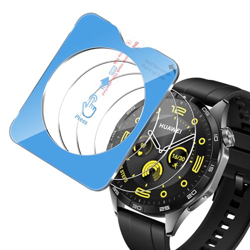 Aerku Schutzfolie für Huawei Watch GT 4 46mm für Panzerglas, 3 Stück 9H Härte Displayschutz mit Positionierhilfe für Installation, Anti-Kratzen Schutzglas, Anti-Staub und Blasenfrei Panzerfolie Aerku Schutzfolie für Huawei Watch GT 4 46mm für Panzerglas, 3 Stück 9H Härte Displayschutz mit Positionierhilfe für Installation, Anti-Kratzen Schutzglas, Anti-Staub und Blasenfrei Panzerfolie von Aerku